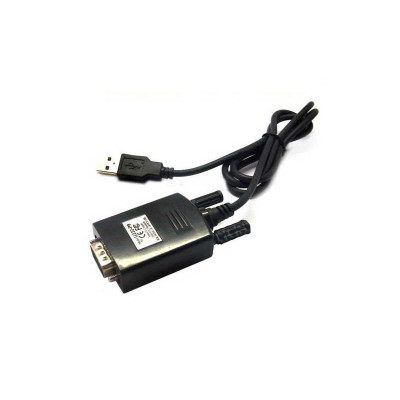 Black USB-Serial adapter cable